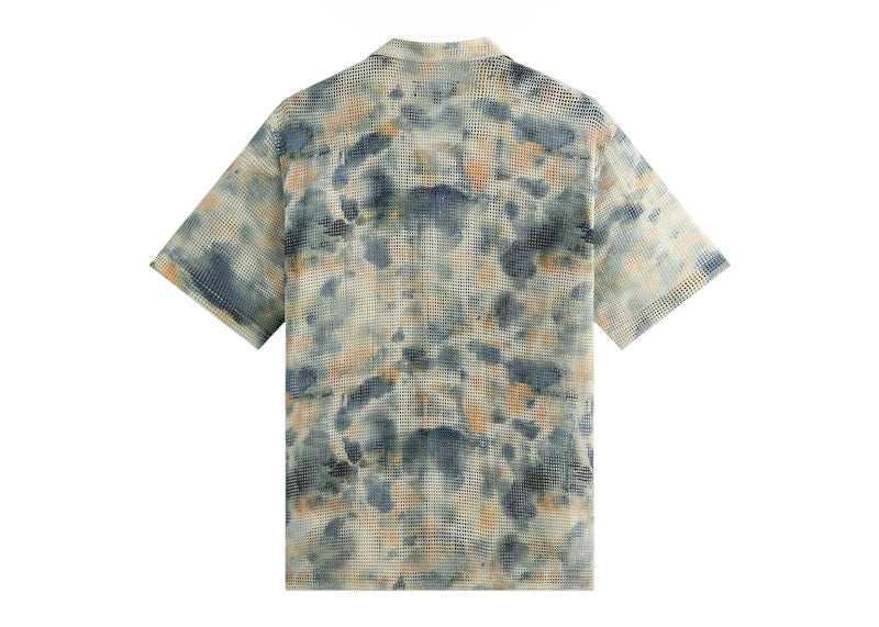 Kith Cotton Mesh Thompson Camp Collar Shirt Cyanotype