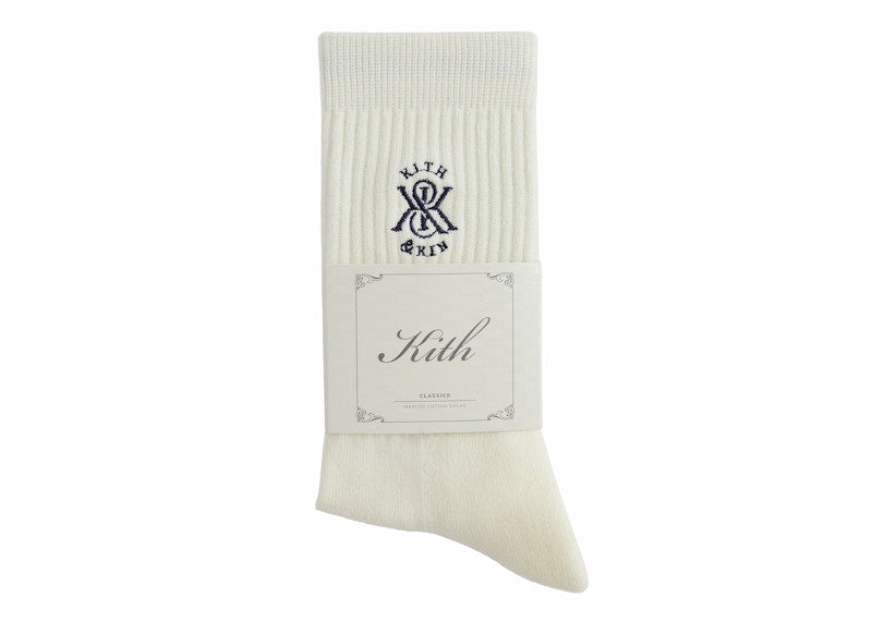 Kith Crest Crew Cotton Socks Silk