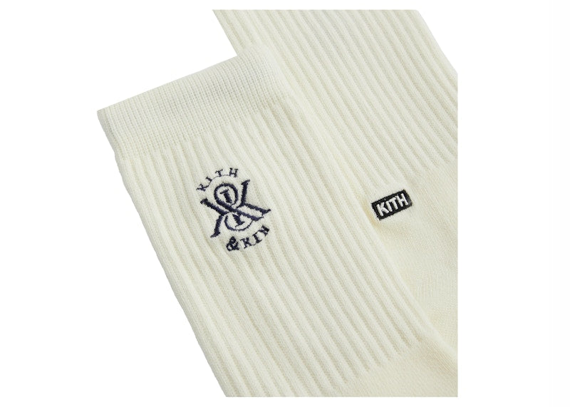Kith Crest Crew Cotton Socks Silk
