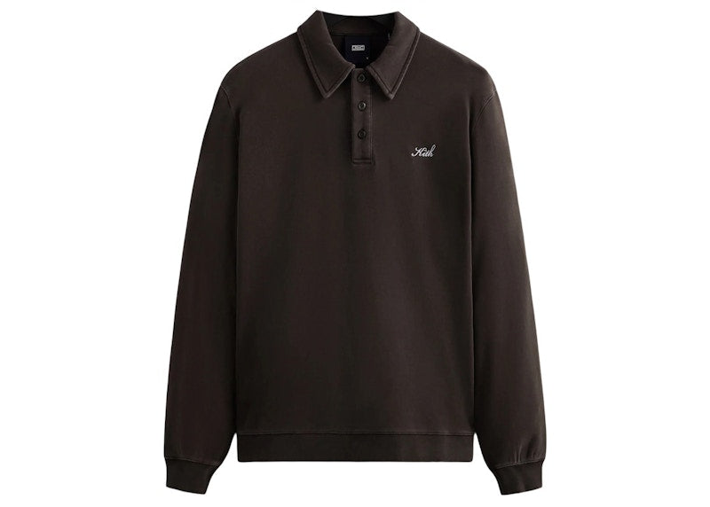 Kith Crystal Wash Interlock Harmon Pullover Rugby Kindling