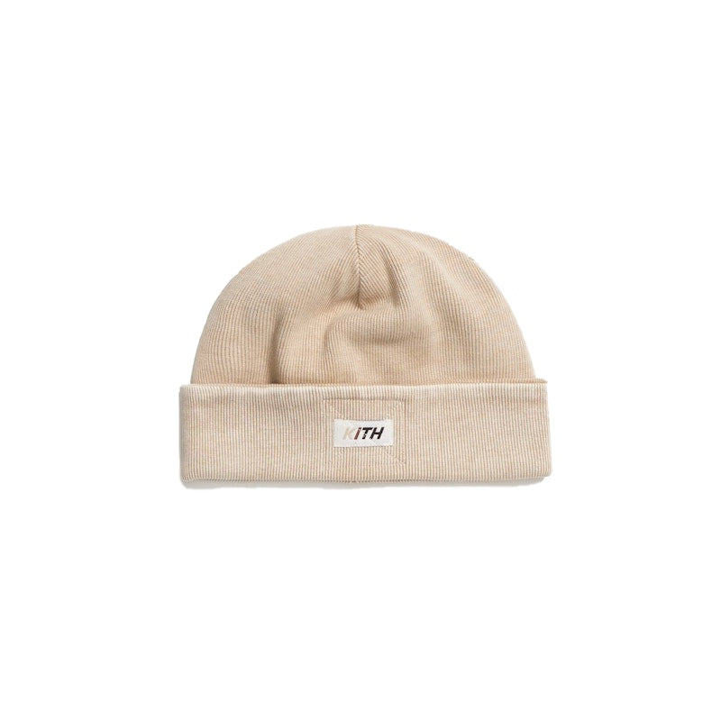 Kith Cuff Beanie White Pepper