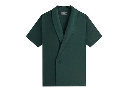 Kith Cupro Linen Short Sleeve Thompson Crossover Shirt Stadium