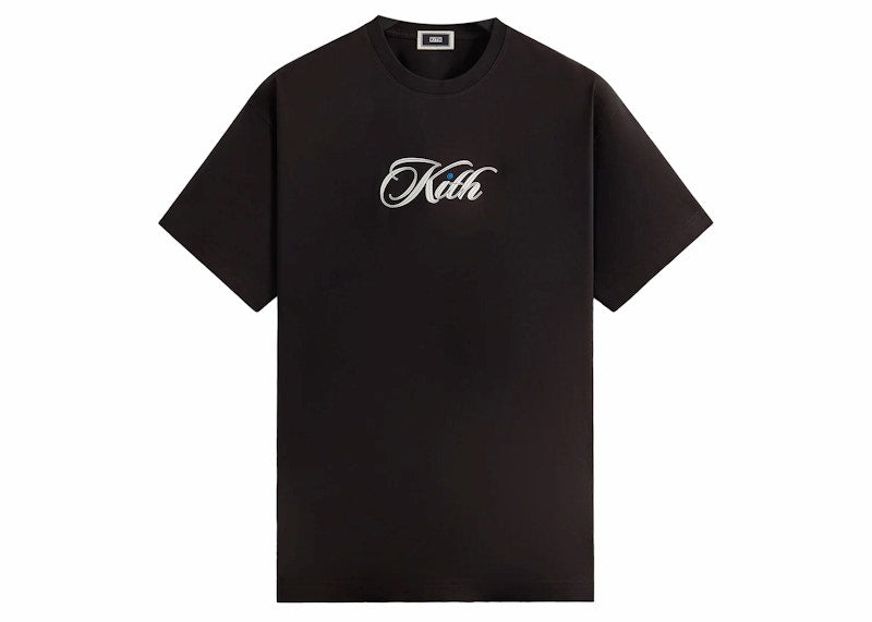 Kith Cursive Logo Tee Black