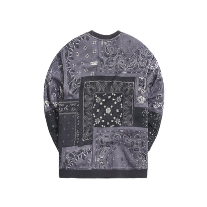 Kith Deconstructed Bandana Crewneck Black