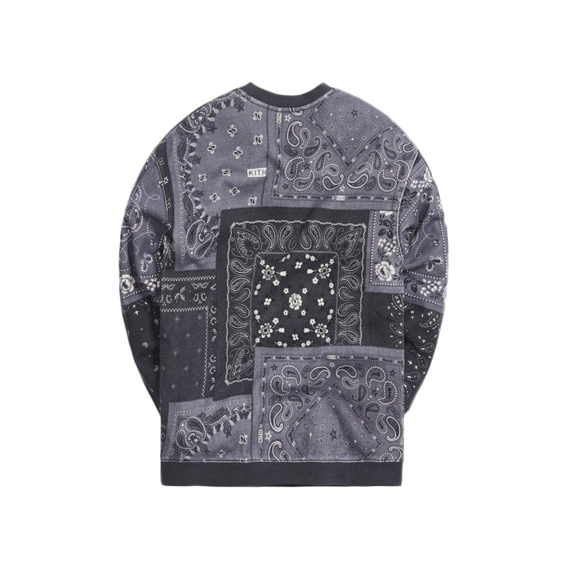 Kith Deconstructed Bandana Crewneck Black