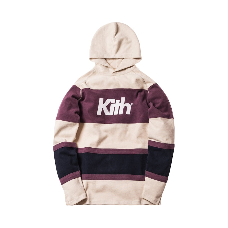 Kith Delk Paneled Hoodie Ivory