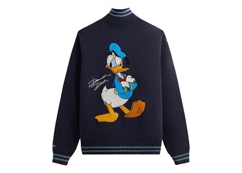 Kith Disney Donald Duck Full Zip Wyona Sweater Nocturnal