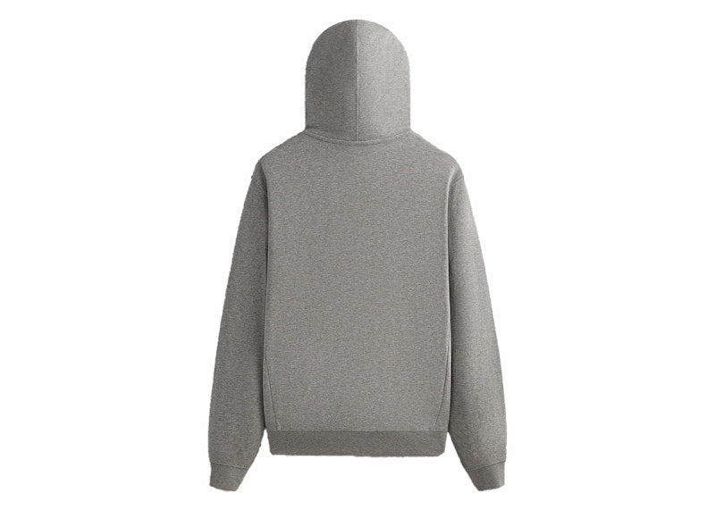 Kith Double Face Williams V Full Zip Hoodie Mid Heather Grey