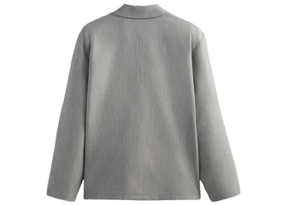 Kith Double Knit Coaches Jacket Light Heather Grey