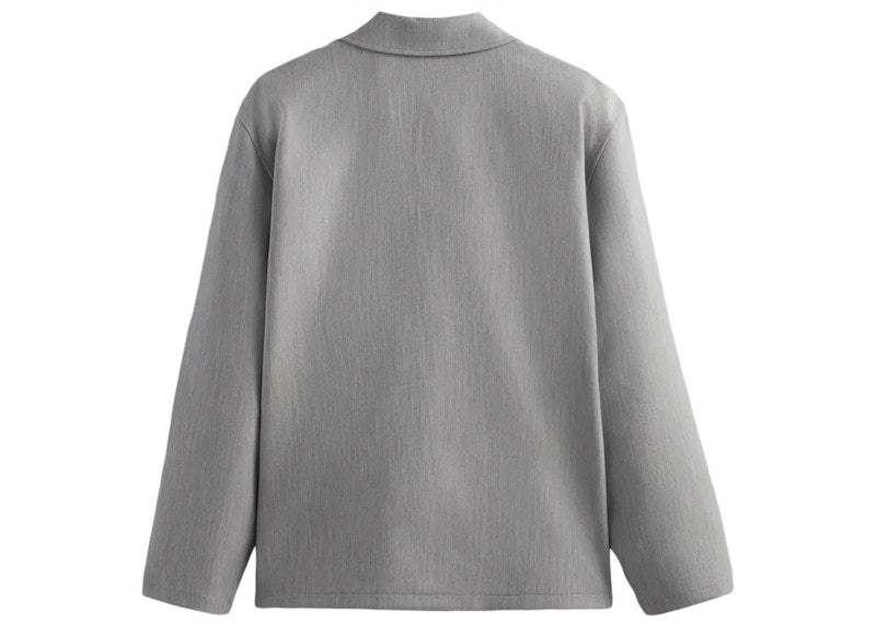 Kith Double Knit Coaches Jacket Light Heather Grey