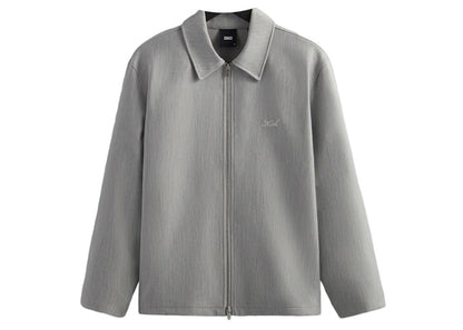 Kith Double Knit Coaches Jacket Light Heather Grey