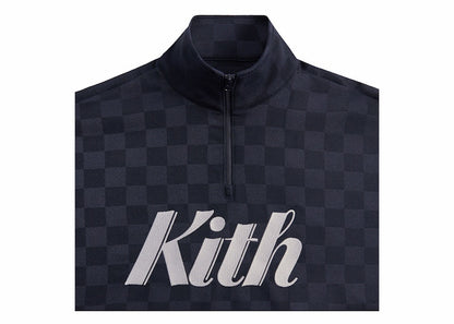 Kith Double Knit Davis Quarter Zip Pullover Nocturnal