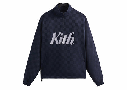Kith Double Knit Davis Quarter Zip Pullover Nocturnal