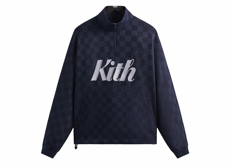 Kith Double Knit Davis Quarter Zip Pullover Nocturnal