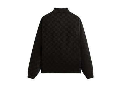 Kith Double Weave Davis Quarter Zip Pullover Black