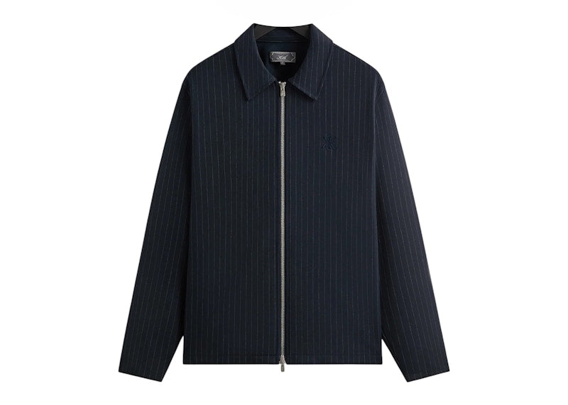 Kith Double Weave Full Zip Coaches Jacket Nocturnal