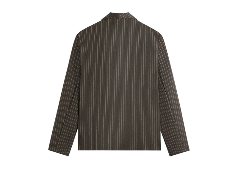 Kith Double Weave Long Sleeve Thompson Crossover Shirt Kindling