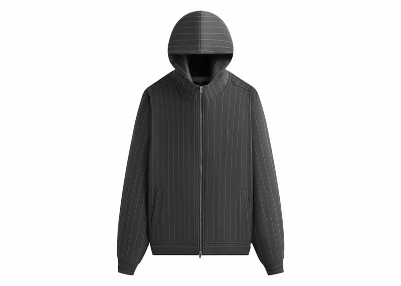 Kith Double Weave Selfridge Zip Up Hoodie Carbon