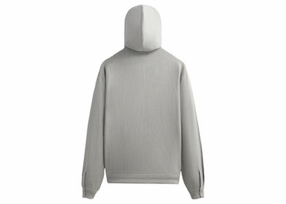 Kith Double Weave Selfridge Zip Up Hoodie Light Heather Grey