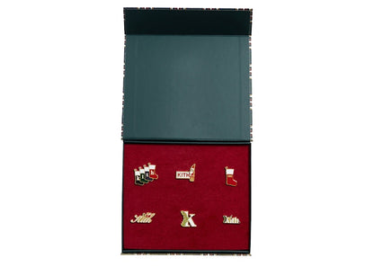 Kith Kithmas Enamel Pin Set Gold