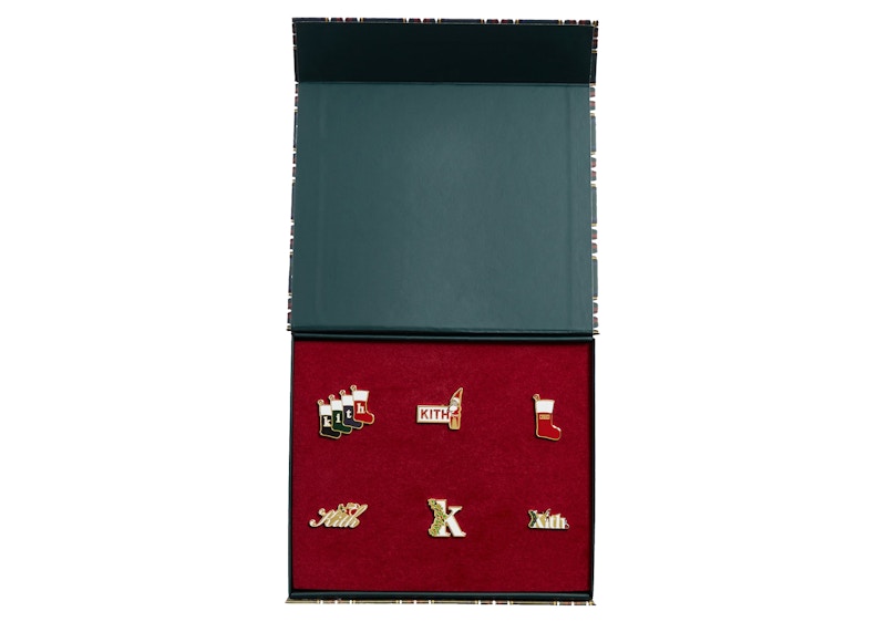 Kith Kithmas Enamel Pin Set Gold