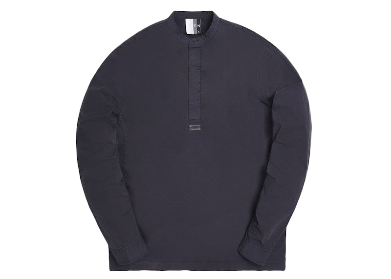 Kith Essex Henley Popover Black