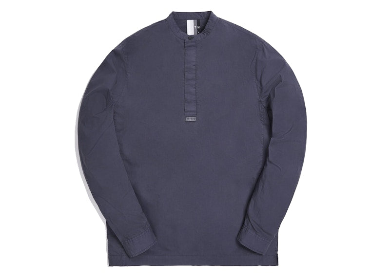 Kith Essex Henley Popover Navy