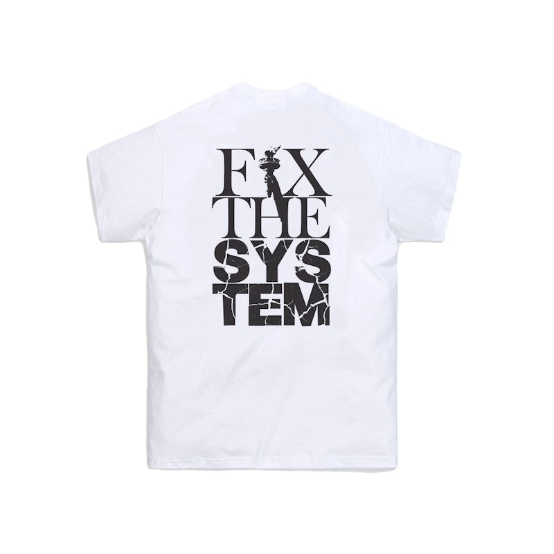 Kith FIX THE SYSTEM Tee White