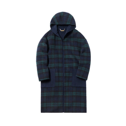 Kith Fagen Hooded Wool Coat Navy