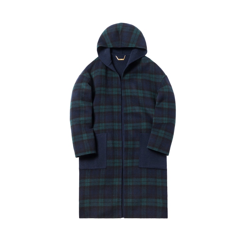Kith Fagen Hooded Wool Coat Navy