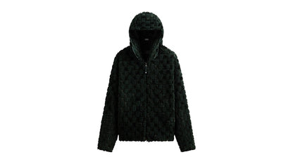 Kith Faux Fur Cropped Hoodie Bomber Stadium