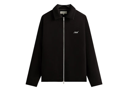 Kith Felted Jersey Lane Coaches Jacket Black