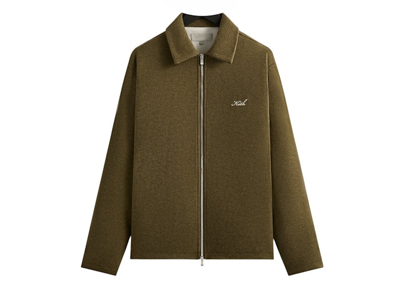 Kith Felted Jersey Lane Coaches Jacket Brush