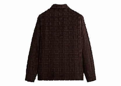 Kith Fils Coupe Check Boxy Collared Overshirt Kindling