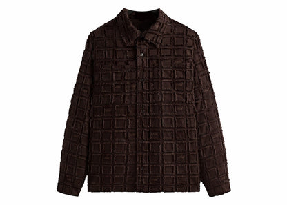 Kith Fils Coupe Check Boxy Collared Overshirt Kindling