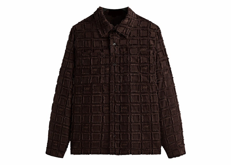 Kith Fils Coupe Check Boxy Collared Overshirt Kindling