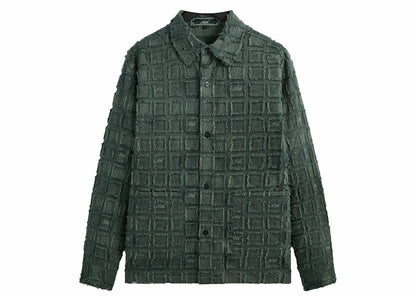 Kith Fils Coupe Check Long Sleeves Boxy Collared Overshirt Stadium