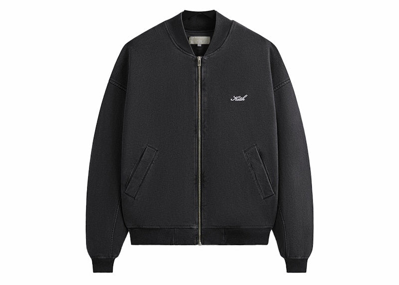 Kith Fleece Avery Bomber Jacket Black