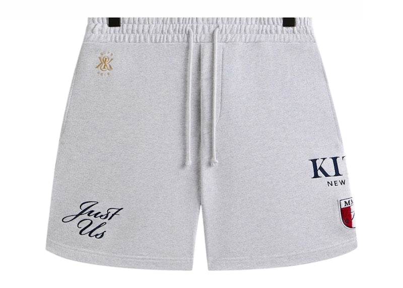 Kith Fleece Curtis Short (SS25) Light Heather Grey