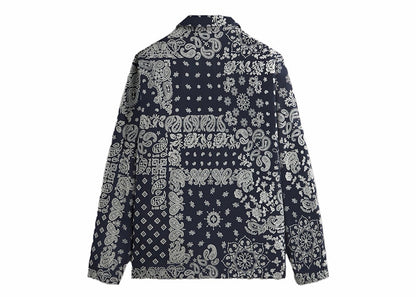 Kith Flocked Deconstructed Bandana Coaches Jacket Nocturnal