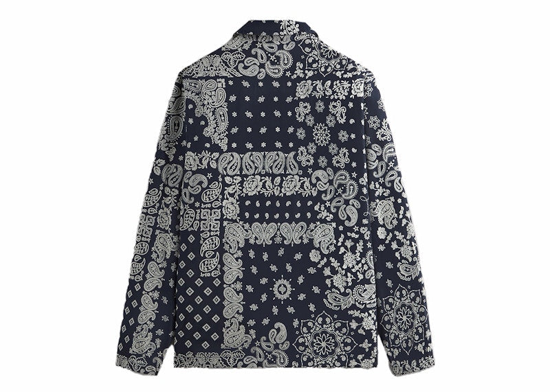 Kith Flocked Deconstructed Bandana Coaches Jacket Nocturnal