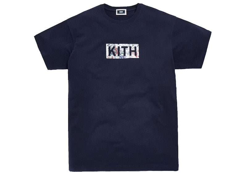 Kith Floral Classic Logo Tee (FW19) Navy