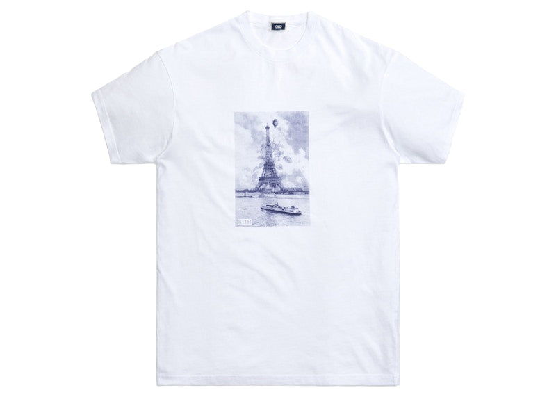 Kith Floral Navy Eiffel Tee White