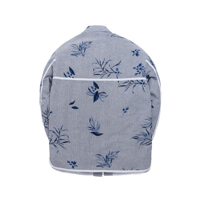 Kith Floral Print Seersucker Kimono Jacket Blue