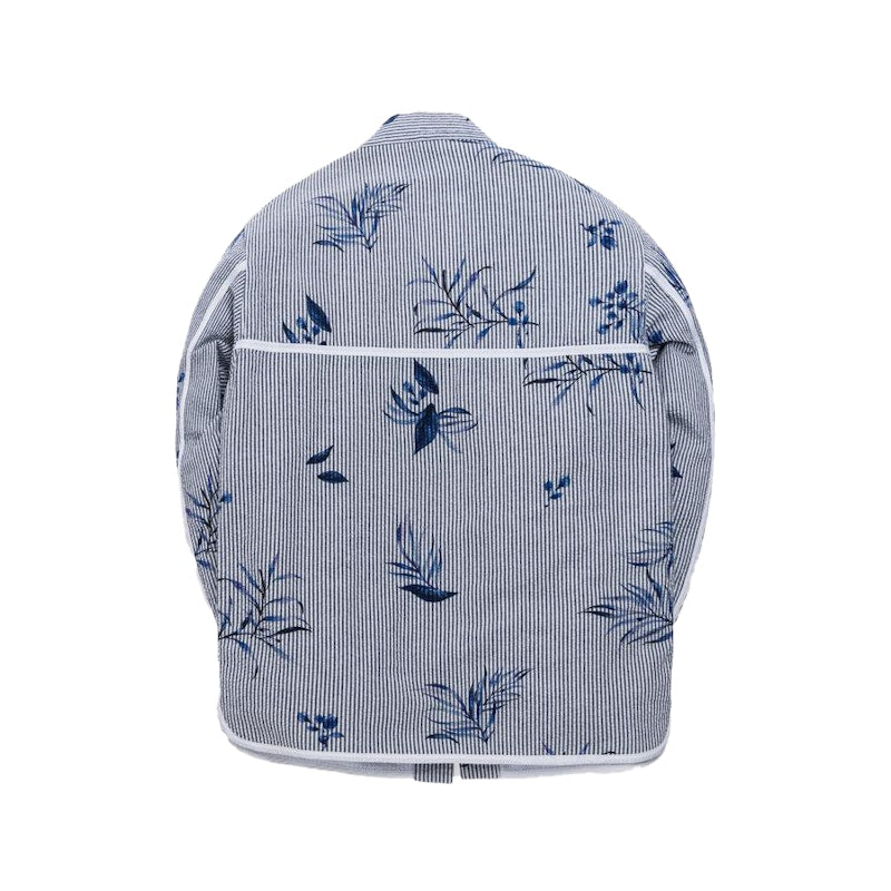 Kith Floral Print Seersucker Kimono Jacket Blue