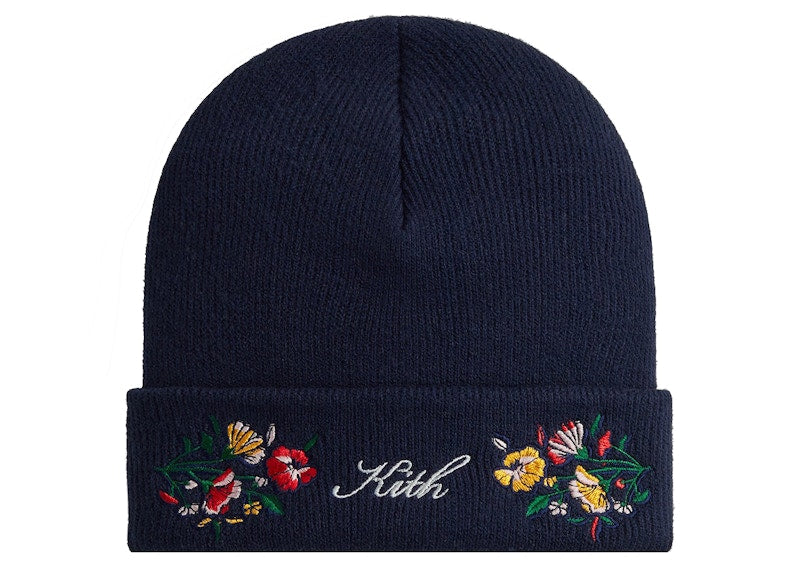 Kith Floral Script Beanie Nocturnal