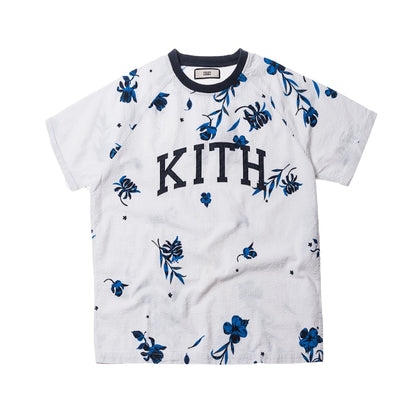 Kith Floral Seersucker Howard Tee Grey