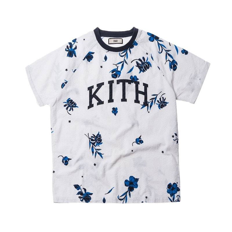 Kith Floral Seersucker Howard Tee Grey