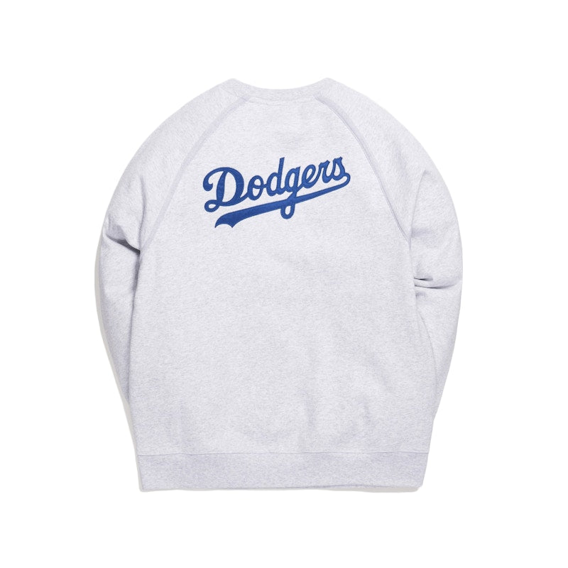 Kith For Major League Baseball Los Angeles Dodgers Crewneck Light Heather Grey