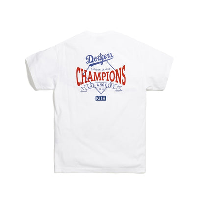 Kith For Major League Baseball Los Angeles Dodgers Homerun Tee White